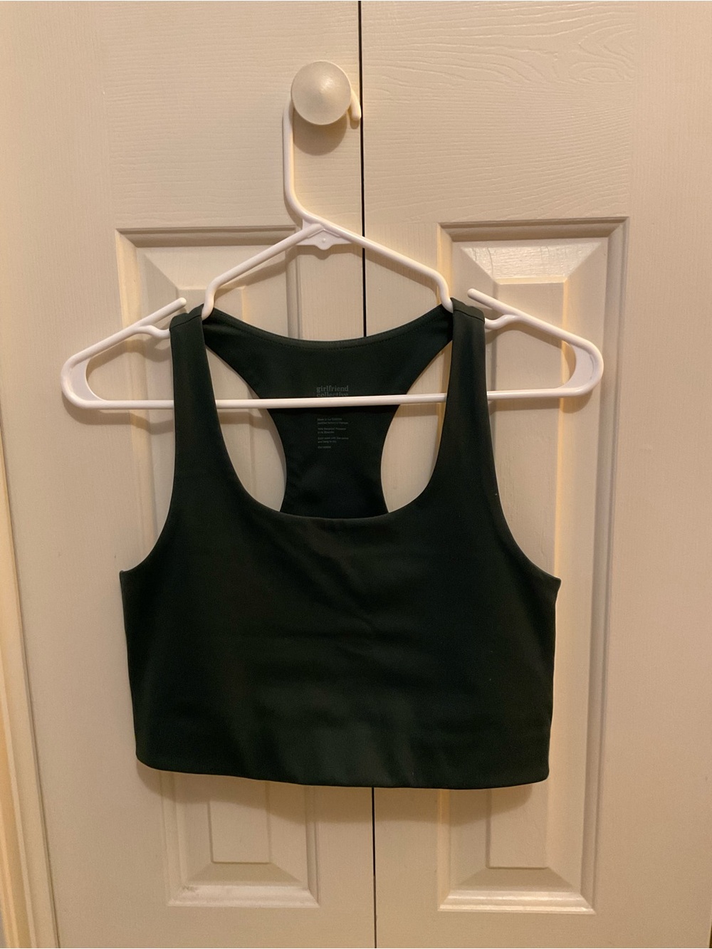 Girlfriend Collective | Paloma Racerback Bra (Medium) | Dark Green
